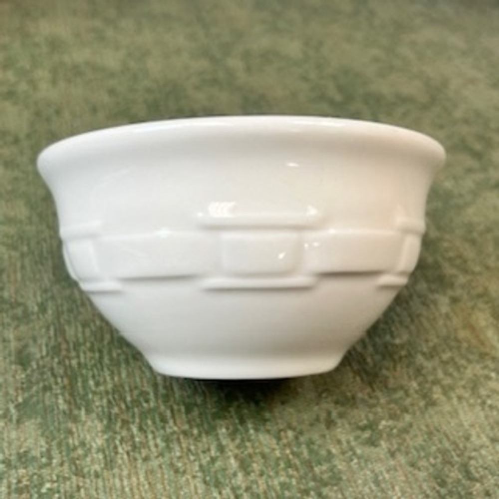 Longaberger‎ Pottery Traditions Ivory Woven Basket Weave Bowl USA 4.5 Inch Small - Picture 3 of 8